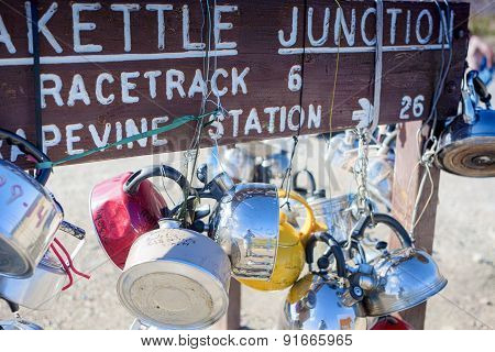 Teakettle Junction In Death Valley , California, United States Of America
