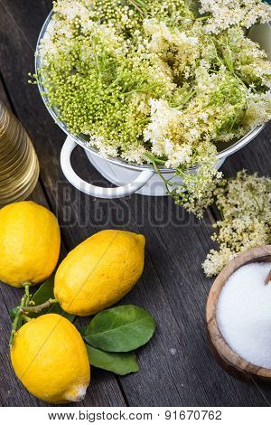 Preparation Of Homemade Elderflower Cordial