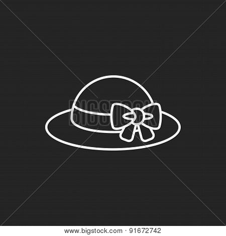 Sun Hat Line Icon