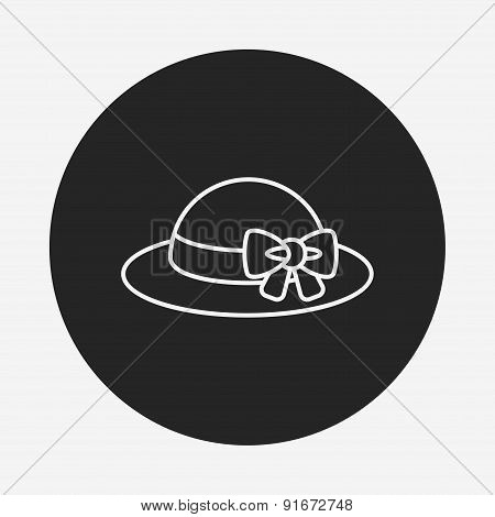 Sun Hat Line Icon