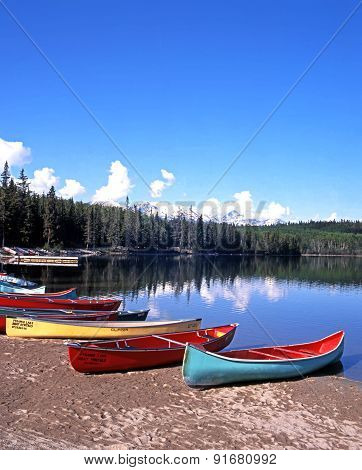 Pyramid Lake, Canada.