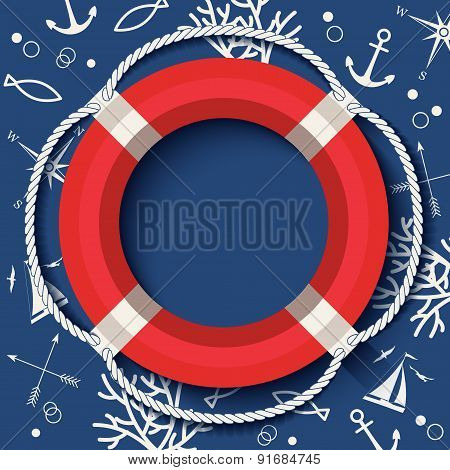 Vector Lifebuoy Banner