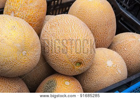Melon Sold At The Bazaar