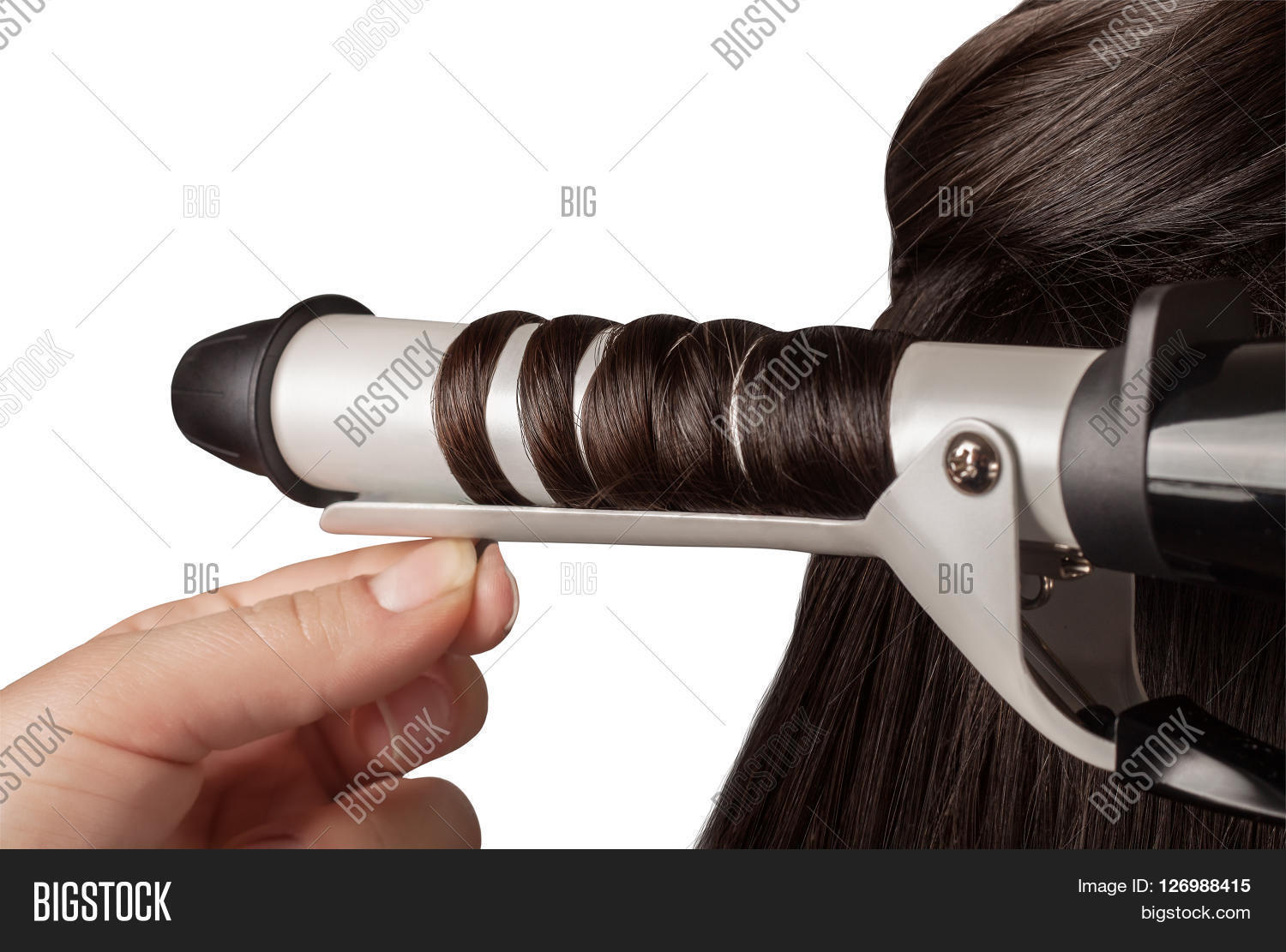 Hair Curling Process. Image & Photo (Free Trial) Bigstock