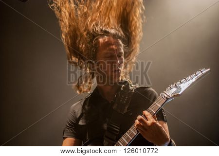BRISBANE, AUSTRALIA - MARCH 18 2016: Epica live at Max Watts in Brisbane