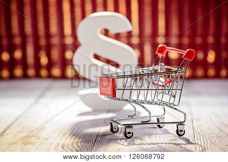 Small Trolley The Symbol Of Commerce