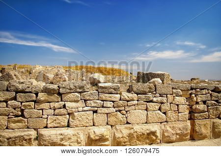 Dougga Roman Ruins. Unesco World Heritage Site in Tunisia.