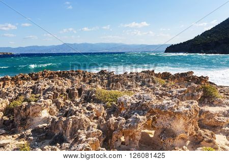 Beautiful sea shore in Cyprus