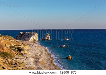 Beautiful sea shore in Cyprus