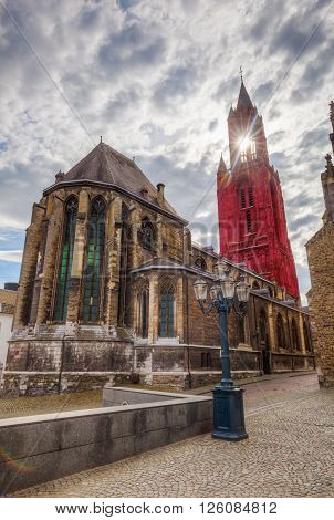 St. Johns church at Vrijthof Square in Maastricht Netherlands