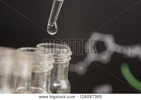 Liquid Drop On Test Tube