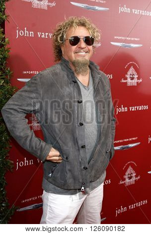 Sammy Hagar at the John Varvatos 13th Annual Stuart House Benefit held at the John Varvatos in West Hollywood, USA on April 17, 2016.