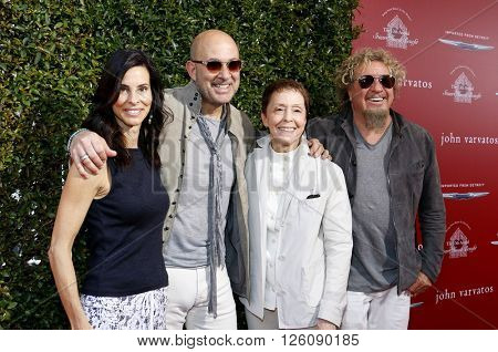 Joyce Varvatos, John Varvatos, Sammy Hagar and Gail Abarbanel at the John Varvatos 13th Annual Stuart House Benefit held at the John Varvatos in West Hollywood, USA on April 17, 2016.