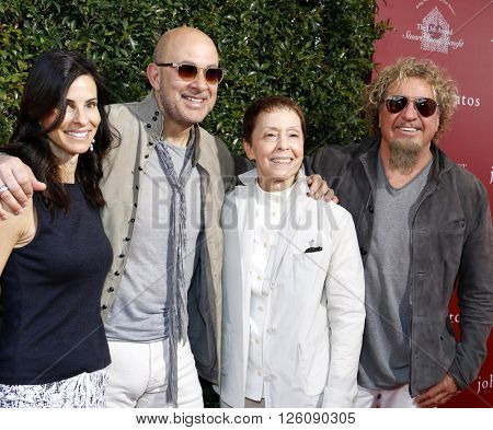 Joyce Varvatos, John Varvatos, Sammy Hagar and Gail Abarbanel at the John Varvatos 13th Annual Stuart House Benefit held at the John Varvatos in West Hollywood, USA on April 17, 2016.