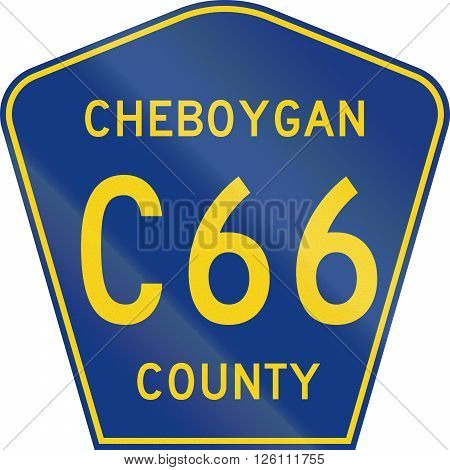 Michigan County-designated Highway Shield - Cheboygan County