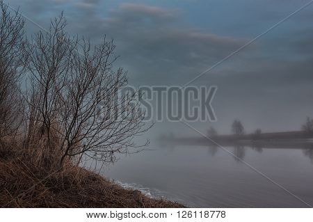 An extremely foggy spring night on the river Pyhajoki in the Northern Finland. The moon was lighting the scene through the clouds.
** Note: Soft Focus at 100%, best at smaller sizes