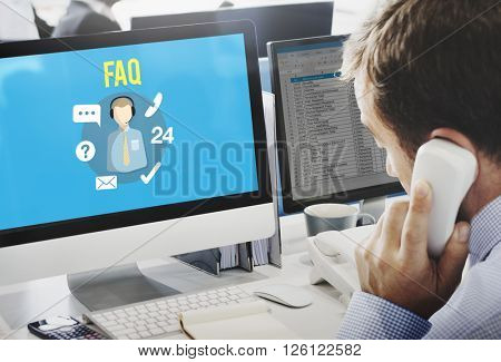  FAQ Enquiry Questions Guide Customer Support Concept