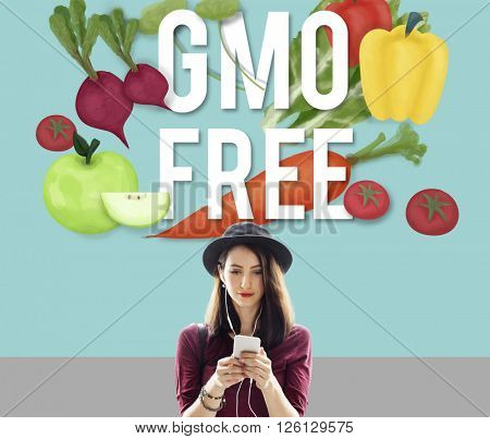 GMO Free Genetically Modified Organism Healthy Concept