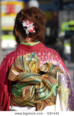 Japon Kimono kız