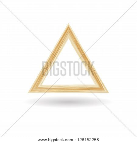 Geometrical figure of a triangle in water color style. Vector illustration