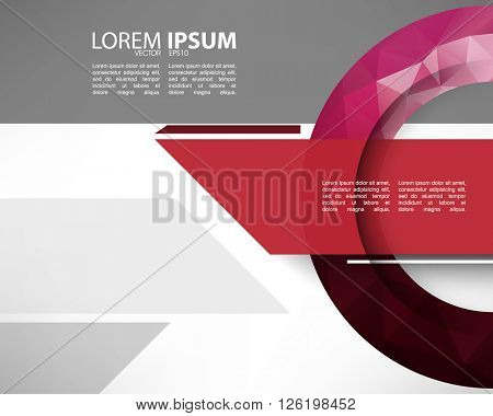 eps10 vector creative polygon elements marketing materials abstract template design