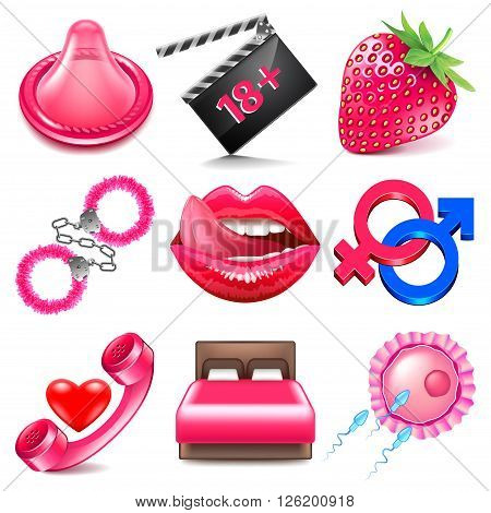 Sex Icons Detailed Vector & Photo (Free Trial) | Bigstock
