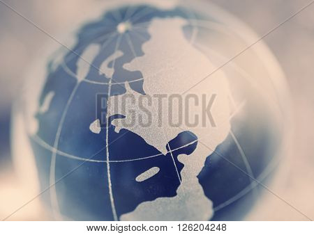 Glass Globe Model In Macro