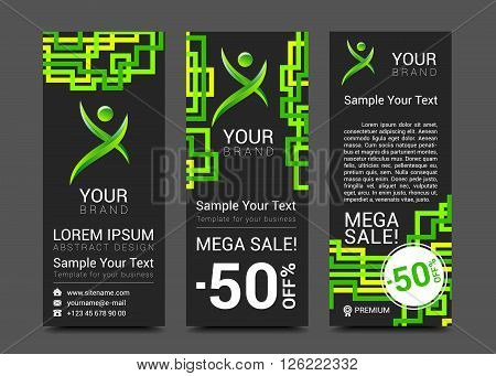 ector design technology for Cover Report Annual Brochure Flyer Poster Business cards collection, people crowd design.