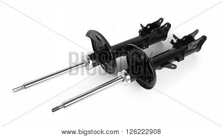 shock absorbers suspension isolated on white background