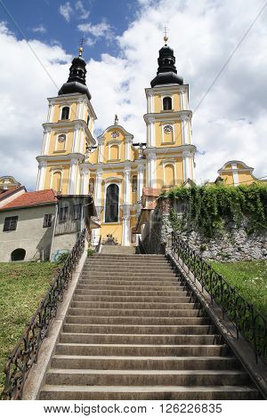 View of the Mariatrost Basilica in Graz Austria
