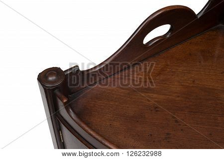 Antique Wooden Corner Cabinet Shelf