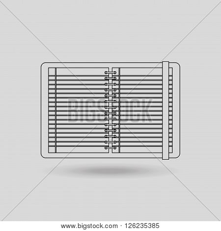 notebook paper design, vector illustration eps10 graphic