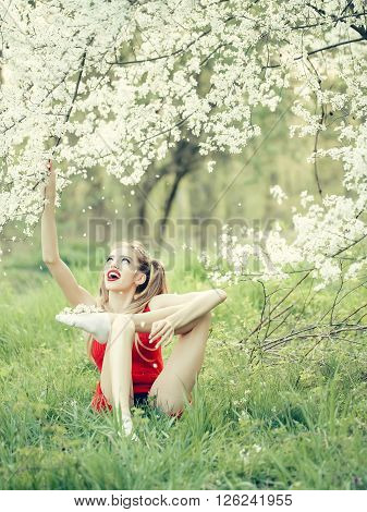 Pretty Girl In Blossom