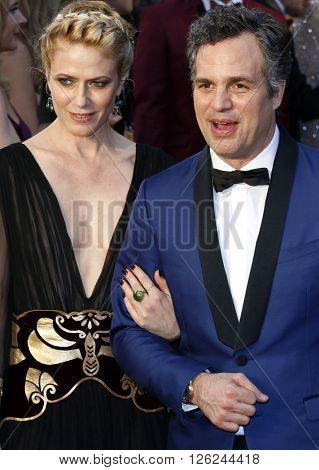 Sunrise Coigney and Mark Ruffalo at the 88th Annual Academy Awards held at the Dolby Theatre in Hollywood, USA on February 28, 2016.