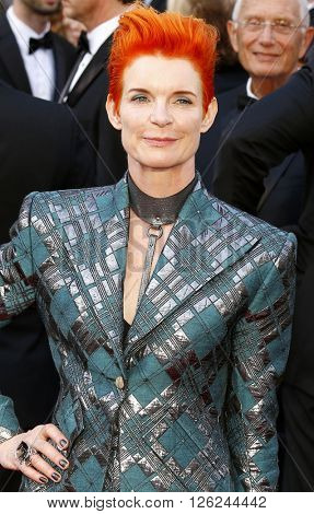 Sandy Powell at the 88th Annual Academy Awards held at the Dolby Theatre in Hollywood, USA on February 28, 2016.