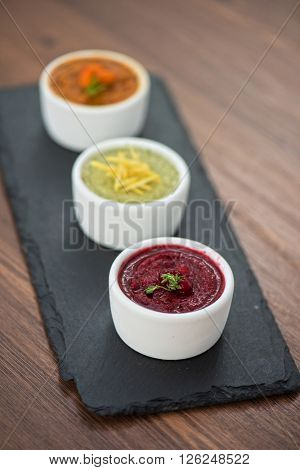Refreshing lemon cranberry seabuckthorn sorbet