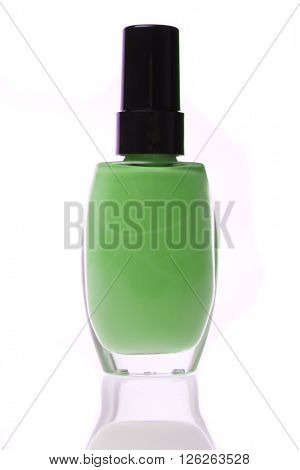 makeup foundation in bottle isolated on white background