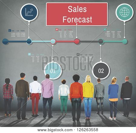 Sales Forecast Strategy Planning Vision Marketing Concept