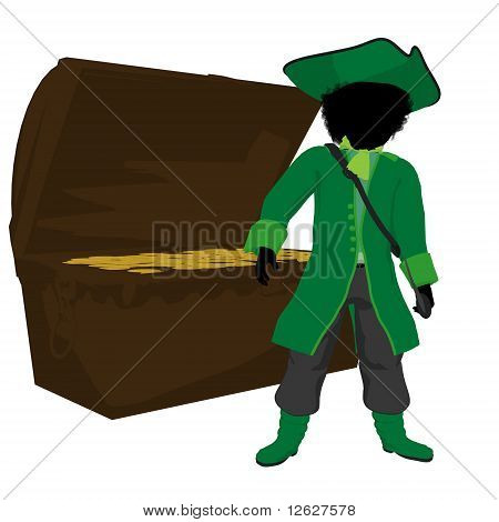 Pirata adolescente americana Africano