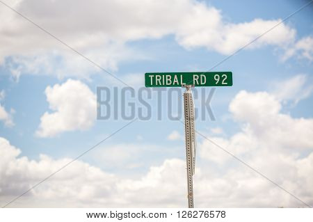 Tribal Road 92 Road Sign in New Mexico