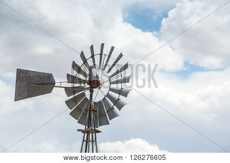 Metal windmill in United State of North America