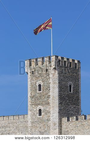 Skopje, Macedonia - April 15: Kale Fortress Is A Historic Fortress Located In The Old Town On April,
