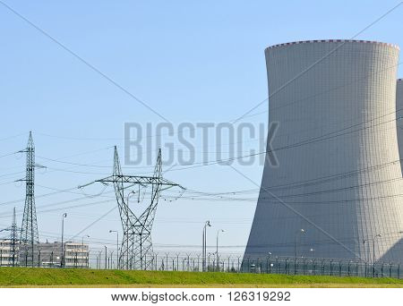 Nuclear power plant Temelin in Czech Republic Europe
