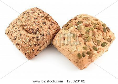 bread multicereal and bread with pumpkin seeds