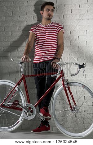 Man With Passion And His Bike