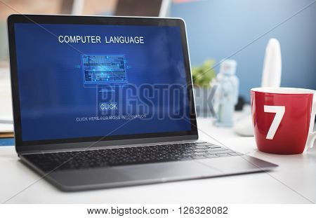Computer Coding Code Advanced Technology Concept