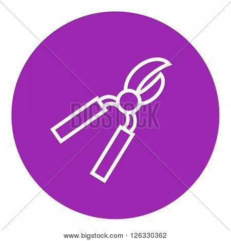Pruner line icon.