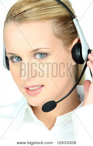 Porträt von einem Teleagenten