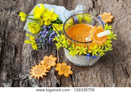 juice of carrots,tasty and healthy drink,source of vitamins.