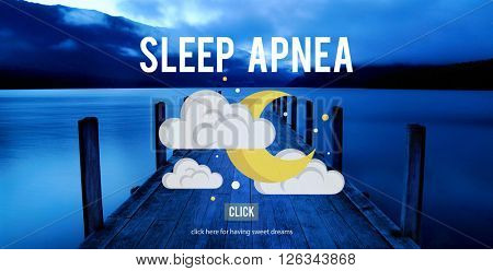 Sleep Apnea Snorer Insomnia Breathing Concept
